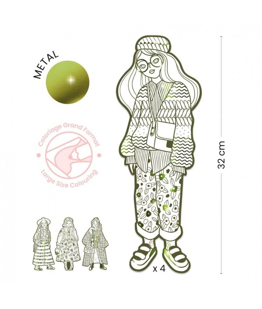 Djeco Outfits Kleuren - Bowie &  friends