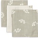 Jollein Hydrofiel Monddoekje 31x31cm (3pack) - Twig Olive Green Jollein Hydrofiel Monddoekje 31x31cm (3pack) - Twig Olive Green