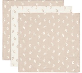 Jollein 3x Hydrofiele Multidoek 70x70cm – Twig Wild Rose