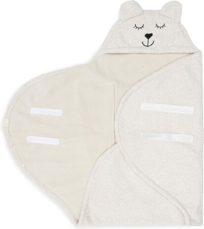 Jollein Wikkeldeken Bear Boucle - Oatmeal Jollein Wikkeldeken Bear Boucle - Oatmeal