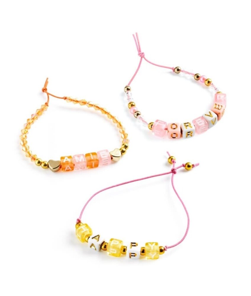 Djeco Kralen Set ABC goud