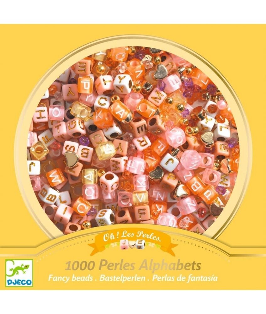 Djeco Kralen Set ABC goud