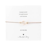 A Beautiful Story Gemstone armband - Citrine