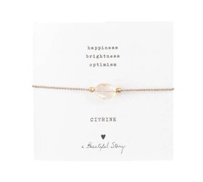 A Beautiful Story Gemstone armband - Citrine