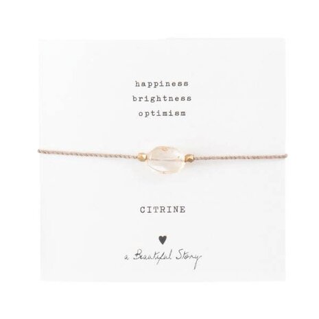 A Beautiful Story Gemstone armband - Citrien A Beautiful Story Gemstone armband - Citrien