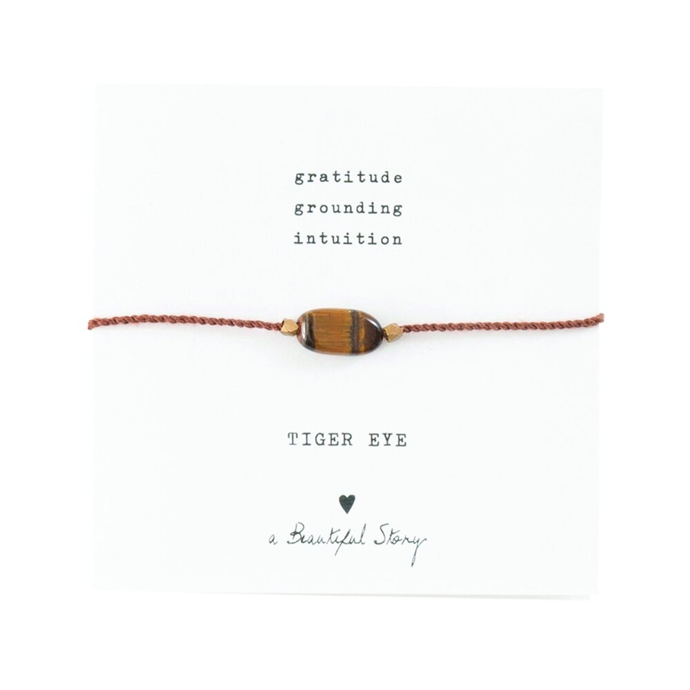 A Beautiful Story Gemstone armband - Tijgeroog A Beautiful Story Gemstone armband - Tijgeroog