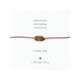 A Beautiful Story Gemstone card Tiger - Eye