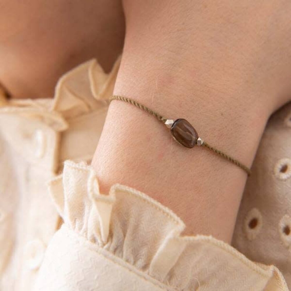 A Beautiful Story Gemstone armband - Rookkwarts A Beautiful Story Gemstone armband - Rookkwarts