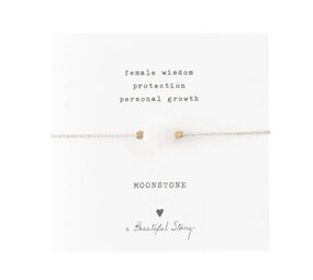 A Beautiful Story Gemstone card - Moonstone