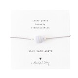 A Beautiful Story Gemstone Card Blue Lace Agate SC Bracelet A Beautiful Story Gemstone Card Blue Lace Agate SC Bracelet