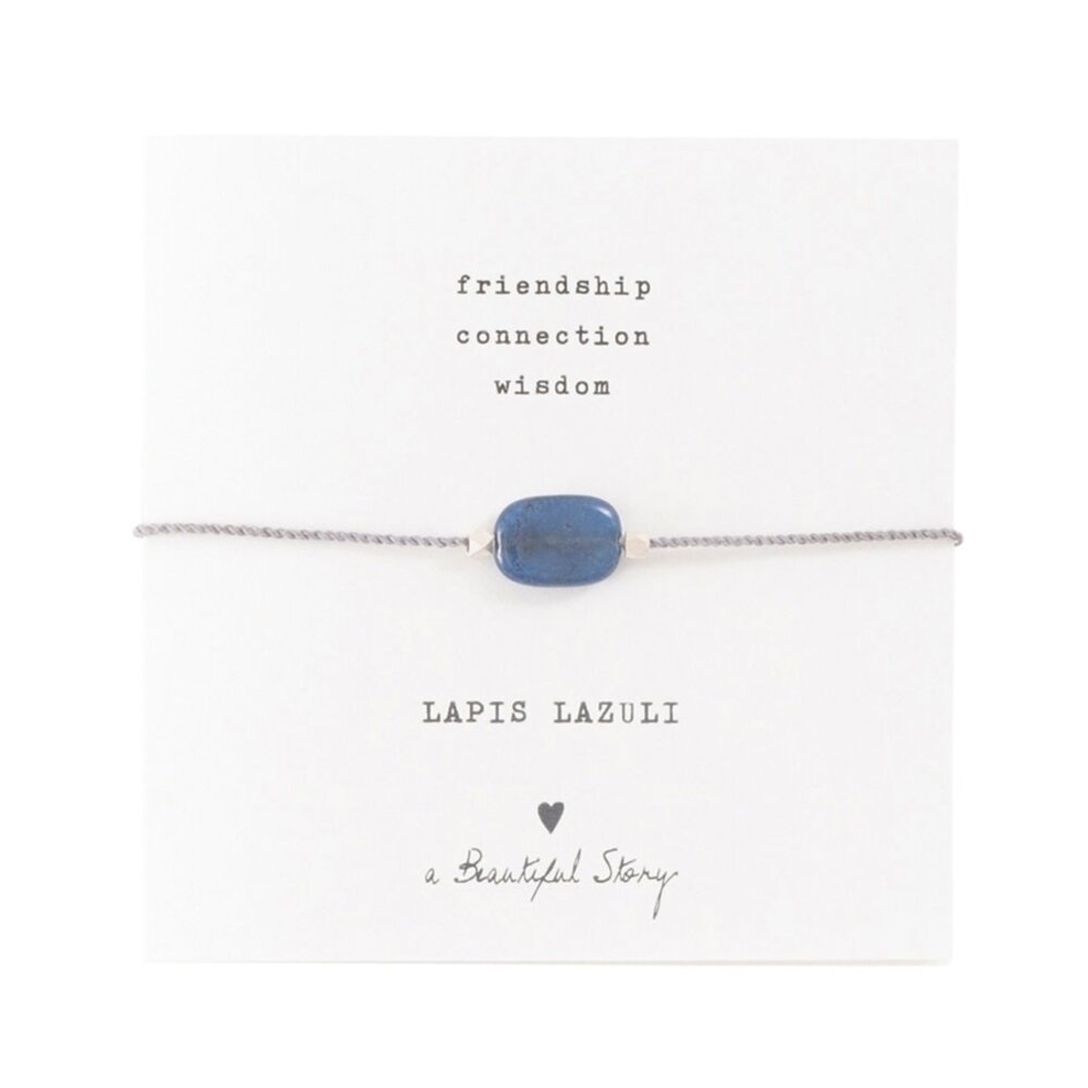 A Beautiful Story Gemstone Card Lapis Lazuli SC Bracelet A Beautiful Story Gemstone Card Lapis Lazuli SC Bracelet