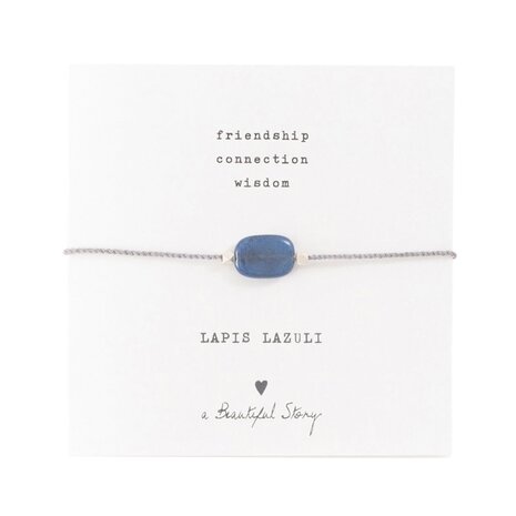 A Beautiful Story Gemstone Card Lapis Lazuli SC Bracelet A Beautiful Story Gemstone Card Lapis Lazuli SC Bracelet