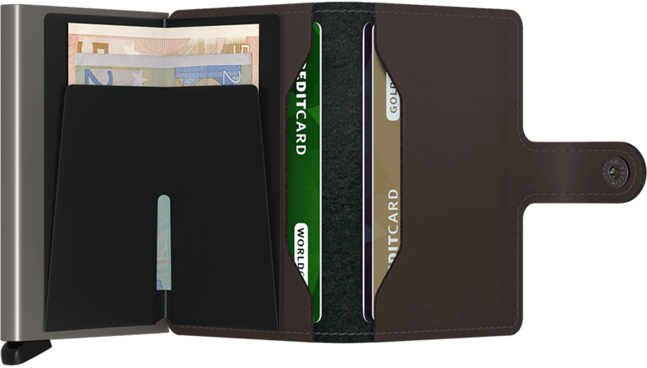 Secrid Miniwallet Matte -  Truffle Secrid Miniwallet Matte -  Truffle