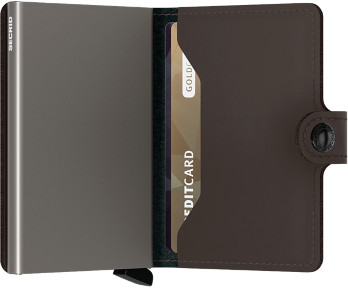 Secrid Miniwallet Matte -  Truffle Secrid Miniwallet Matte -  Truffle