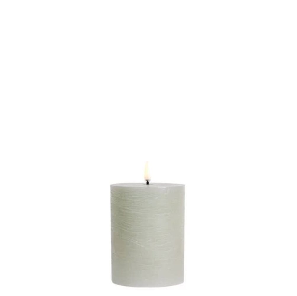 Uyuni LED pillar candle Rustic - 7,8x10 cm  Dusty Green Uyuni LED pillar candle Rustic - 7,8x10 cm  Dusty Green