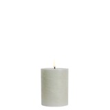 Uyuni LED pillar candle Rustic - 7,8x10 cm  Dusty Green Uyuni LED pillar candle Rustic - 7,8x10 cm  Dusty Green
