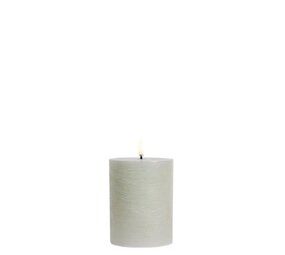 Uyuni LED pillar candle Rustic - 7,8x10 cm  Dusty Green Uyuni LED pillar candle Rustic - 7,8x10 cm  Dusty Green