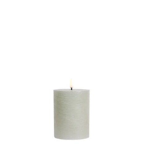 Uyuni LED pillar candle Rustic - 7,8x10 cm  Dusty Green Uyuni LED pillar candle Rustic - 7,8x10 cm  Dusty Green