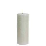 Uyuni LED pillar candle Rustic - 7,8x20 cm  Dusty Green Uyuni LED pillar candle Rustic - 7,8x20 cm  Dusty Green