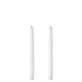 Uyuni LED taper candle 2,3x25, Smooth, 2-pack Nordic White Uyuni LED taper candle 2,3x25, Smooth, 2-pack Nordic White