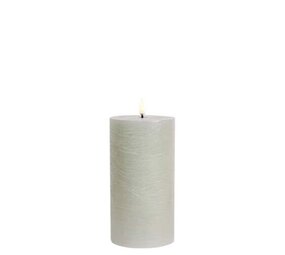 Uyuni LED pillar candle Rustic - 7,8x15 cm  Dusty Green Uyuni LED pillar candle Rustic - 7,8x15 cm  Dusty Green
