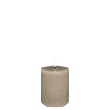 Uyuni LED pillar candle Rustic - 7,8x10 cm  Sandstone Uyuni LED pillar candle Rustic - 7,8x10 cm  Sandstone