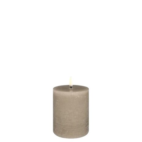 Uyuni LED pillar candle Rustic - 7,8x10 cm  Sandstone Uyuni LED pillar candle Rustic - 7,8x10 cm  Sandstone