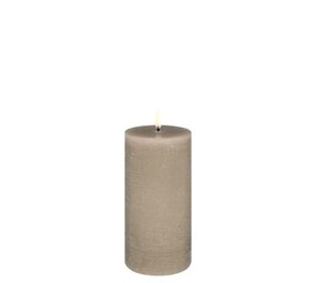Uyuni LED pillar candle Rustic - 7,8x15 cm  Sandstone Uyuni LED pillar candle Rustic - 7,8x15 cm  Sandstone