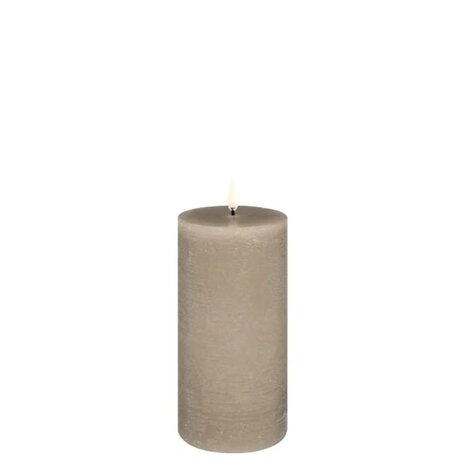 Uyuni LED pillar candle Rustic - 7,8x15 cm  Sandstone Uyuni LED pillar candle Rustic - 7,8x15 cm  Sandstone