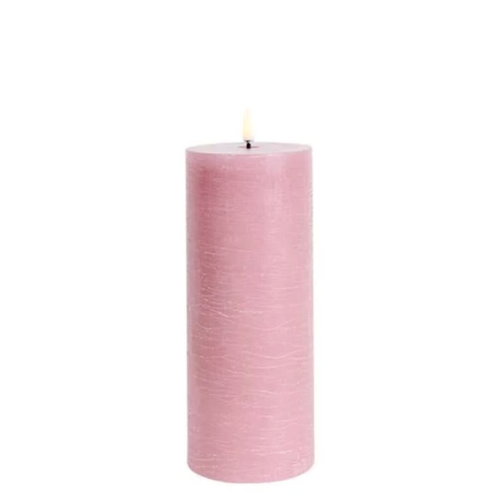 Uyuni LED pillar candle Rustic - 7,8x20 cm  Dusty Rose Uyuni LED pillar candle Rustic - 7,8x20 cm  Dusty Rose