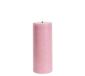 Uyuni LED pillar candle Rustic - 7,8x20 cm  Dusty Rose Uyuni LED pillar candle Rustic - 7,8x20 cm  Dusty Rose