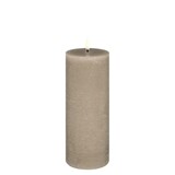 Uyuni LED pillar candle Rustic - 7,8x20 cm  Sandstone Uyuni LED pillar candle Rustic - 7,8x20 cm  Sandstone