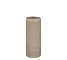 Uyuni LED pillar candle Rustic - 7,8x20 cm  Sandstone Uyuni LED pillar candle Rustic - 7,8x20 cm  Sandstone