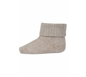 MP Denmark Cotton rib baby socks - Beige Melange MP Denmark Cotton rib baby socks - Beige Melange
