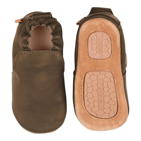Melton Delicate leather slippers - Teak Melton Delicate leather slippers - Teak