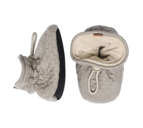 Melton Structure textile slippers - Beige Melange Melton Structure textile slippers - Beige Melange