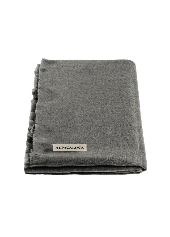 Alpaca Loca Slim Scarf - Dark Grey Alpaca Loca Slim Scarf - Dark Grey