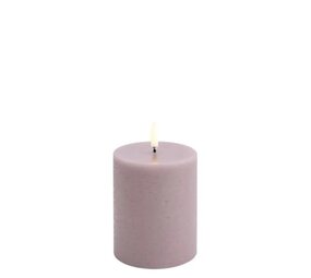 Uyuni LED pillar candle Rustic 7,8x10cm - Light lavender Uyuni LED pillar candle Rustic 7,8x10cm - Light lavender