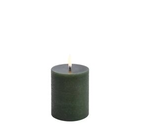 Uyuni LED pillar candle Rustic 7,8x10cm - Olive green Uyuni LED pillar candle Rustic 7,8x10cm - Olive green