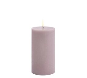 Uyuni LED pillar candle Rustic 7,8x15cm - Light lavender Uyuni LED pillar candle Rustic 7,8x15cm - Light lavender