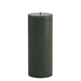 Uyuni LED pillar candle Rustic 7,8x20cm - Olive green Uyuni LED pillar candle Rustic 7,8x20cm - Olive green