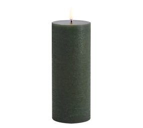 Uyuni LED pillar candle Rustic 7,8x20cm - Olive green Uyuni LED pillar candle Rustic 7,8x20cm - Olive green