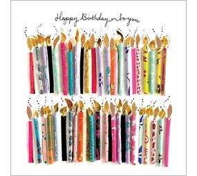 Ppd Servetten Happy candles 33x33 Ppd Servetten Happy candles 33x33
