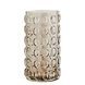Madam Stoltz Glass Vase with bubbles - light brown