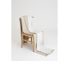 Alpaca Loca Double Plaid - Beige / White Alpaca Loca Double Plaid - Beige / White