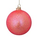 Vondels Bauble glass bright orange w/tonal glitters allover Vondels Bauble glass bright orange w/tonal glitters allover