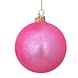 Vondels Bauble glass pink w/tonal glitters allover Vondels Bauble glass pink w/tonal glitters allover