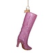 Vondels Glossy pink glitter boot