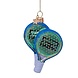 Vondels Ornament glass green padel racket