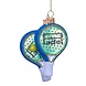Vondels Ornament glass green padel racket